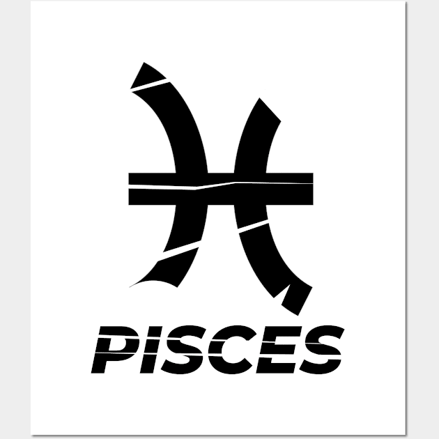 Pisces Zodiac V.3 Wall Art by Aspita